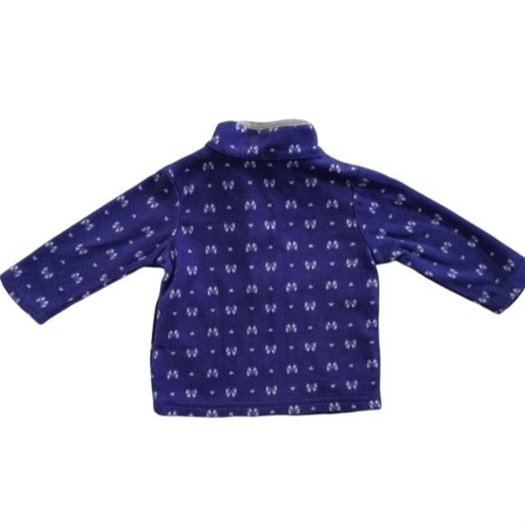 Baby Girl Purple Fleece Jacket - Picture 2 of 4